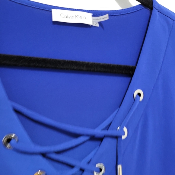 Calvin Klein blue long sleeved dress NWT - Picture 2 of 11